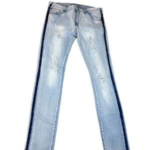 Bamboo Teens Size 13/14 Straight Stopped Skinny Jeans